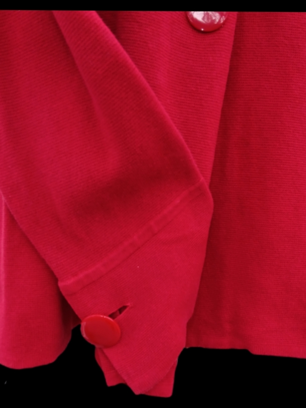 Talbots Petites Cardigan Sweater 3 Buttons Red PXL - Picture 3 of 6